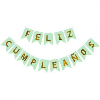 Cartel de Papel Decorativo de Cumpleaños en Español