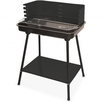 Bbq rettangolare nero 58x38xh.82cm