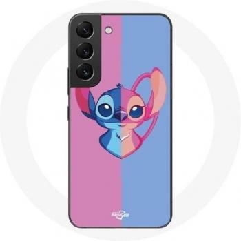 Samsung Galaxy S22 Stitch and Angel Blue Pink Case