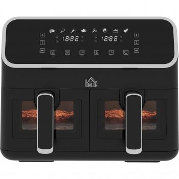 HOMCOM 8L Family Size Double Air Fryer