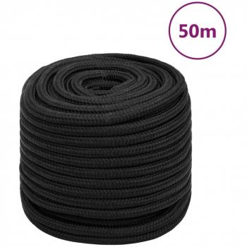 Black Polypropylene Rope for Boats 18 mm 50 m
