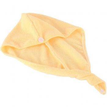 2 Pcs Solid Color Hair Drying Towel Cap JS22