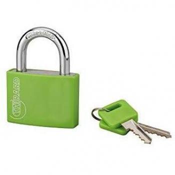 Lucchetto Maxium 50mm alluminio verde arco acciaio temprato 2 chiavi