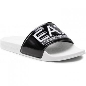 EA7 Badesandalen Wasser Sport Sichtbarkeit Kontrast Weiß/Schwarz - 37