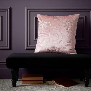 Bridgerton By Catherine Lansfield Regency Crown Pink Cushion 45cm x 45cm