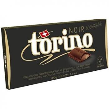 Camille Bloch Torino Noir 100g – Zartbitterschokolade mit Haselnuss- und Mandelcreme Füllung