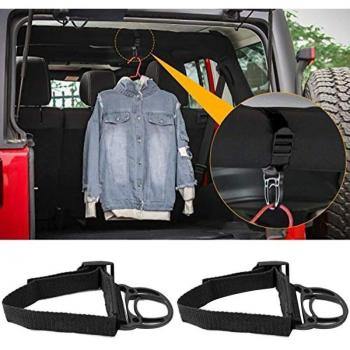 2Pcs Roll Bar Clothes Hook for Jeep Wrangler