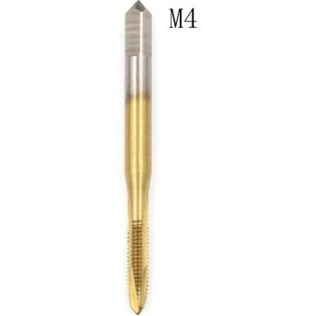 Foret à filetage HSS titane M2/M2.5/M3/M3.5/M4/M5 avec prise main droite