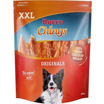Rocco Chings Pack XXL - Pack económico: 4 x 900 g Pechuga de pollo deshidratada