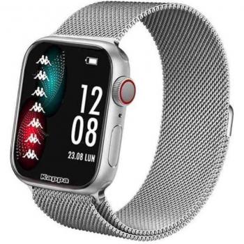 Kappa Smartwatch KW-P001 Impermeabile 3 ATM Display Touch con Bluetooth Cardiofrequenzimetro Silver