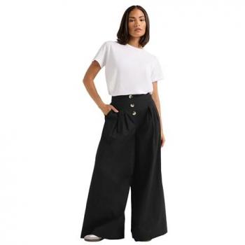 PixieGirl Petite Schwarze Palazzo-Hose
