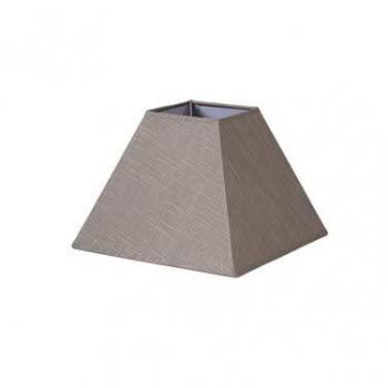 Pyramide Tenorio Abat-jour en lin gris – E27 – 35×15×25 cm