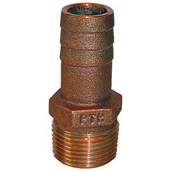 Bronze 2 NPT to 2 ID Hose Straight Connector – PTH-2000