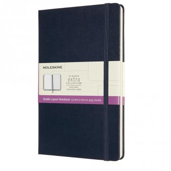 Large Sapphire Dbl Layout Hard Cover Journal
