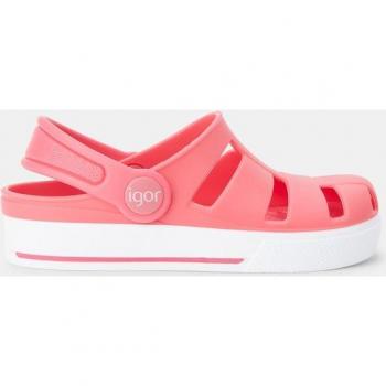 Zuecos de Playa Igor para Niña en Color Rosa