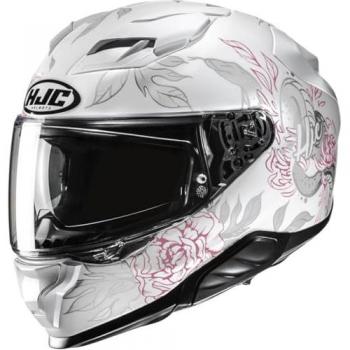 Casco Integral HJC F71 Elíz Blanco-Rosa