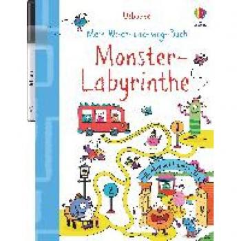 Jane Bingham Mein Wisch-Und-Weg-Buch: Monster-Labyrinthe: Mit Abwischbarem Stift