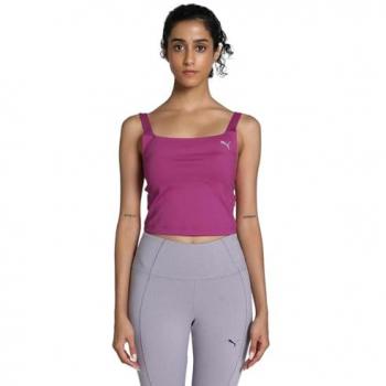 Canottiera Puma Studio Cloudspun senza maniche rosa donna - XL