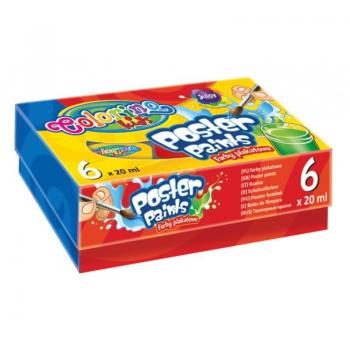 Palette di Colori per Poster Bambini – 6 Tonalità – 20 ml