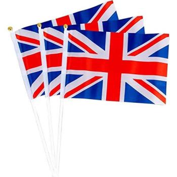 Shatchi King Charles Coronation Union Jack Hand Flags – 20 Pieces