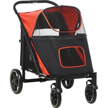 Poussette pour Chien PawHut avec Maille Ventilée
