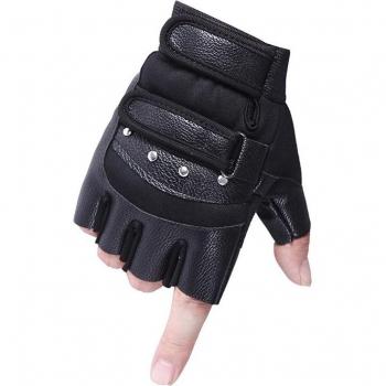 Protective Fingerless Cycling Gloves for Motorbikes