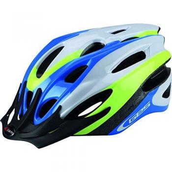 Casco Ges Rocket Azul-Blanco-Amarillo Fluor - Talla S (50-54cm)