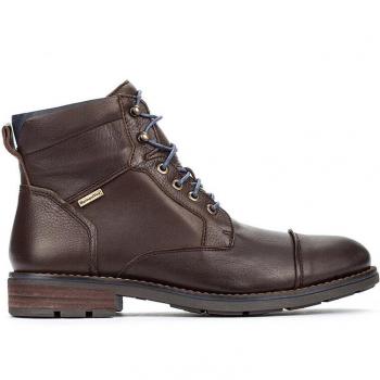 Pikolinos Bota de Piel con Cordón, Cremallera Lateral y Sistema Sympatex
