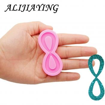 Moule silicone pour pendentif époxy, cœur et patte de l'infini, DIY, bijoux, DY0397