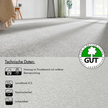 Andiamo Kräuselvelours Teppichboden Ines, strapazierfähig, 8,5 mm hoch