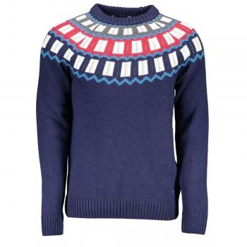 Gant Round-neck Knitwear Male Blue Size XL