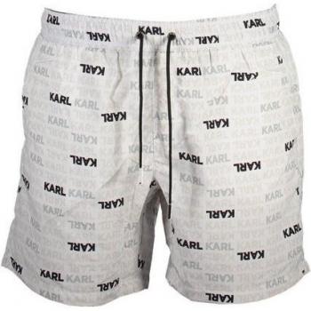 Bikini Karl Lagerfeld Masculin Blanc Multilogos Coupe droite