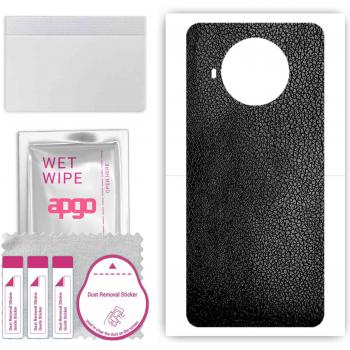 Xiaomi Redmi Note 9 Pro 5G Protective Wrap - Black Leather