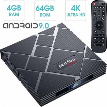 X10 MAX Android TV Box RK3318 Quad-Core 4GB RAM 64GB ROM Dual WiFi 2.4G/5G Bluetooth 3D 4K Ultra HD H.265 USB 3.0