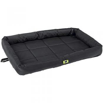 Colchón lavable a máquina (30 °C) y tejido duradero para perros – Ferplast, negro, 61x46x5 cm