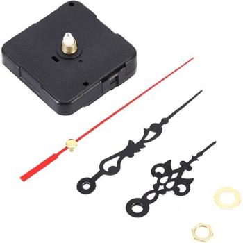 Wanduhr „Sekundenfeuer“ – Bewegungs‑DIY, Stummfegen, Aderquarz mit Herz‑Komponenten