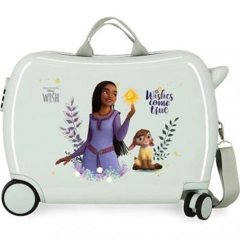 Maleta Disney Infantil Wishes come true 2 ruedas multidireccionales menta 34L