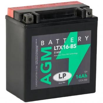 MotoBatería LP 14 Ah 12 V – Landport LTX16‑BS