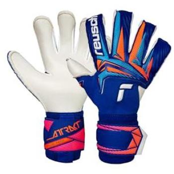 Reusch Attrakt Duo Evolution Goalkeeper Gloves – Sharp Blue, White & Shock Orange