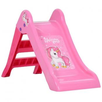 Scivolo per Bambini Pieghevole 111 cm Rosa