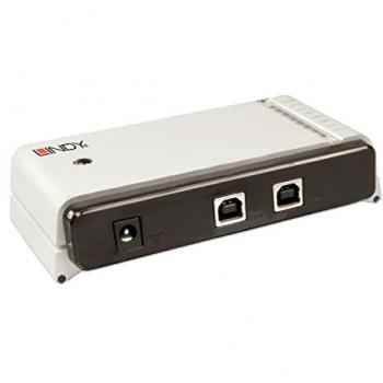 USB 2.0 Cat.5 Extension Hub 100 m – Lindy Premium, 7‑Ports für Dual-PCs