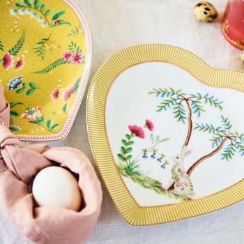 PIP STUDIO Herz Platten Set 2er LA MAJORELLE 21,5cm Gelb