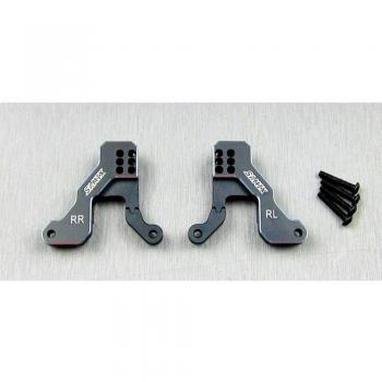Piastra posteriore per ammortizzatori in alluminio nera Tuning SAMIX TRX-4