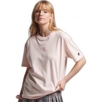 Superdry Maglietta Code Cl Colorazione Garment Rosa L