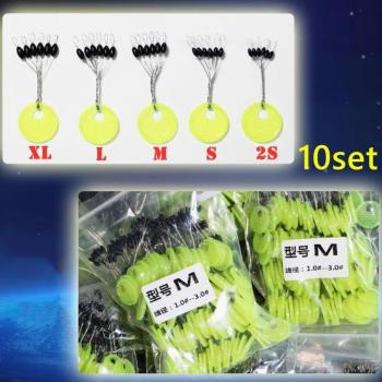 Set de bolas espaciales de goma para pesca de carpa