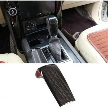 Embellecedor de cambio de marchas de ABS con acabado en madera negra para Toyota Land Cruiser Prado FJ150 150 AT
