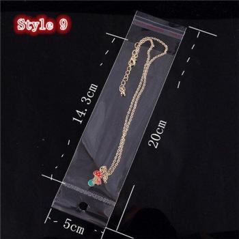 Sacs OPP Transparent Poly pour Bijoux, Auto‑Colle – Lot 100