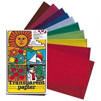 Papier Vitrail Transparent 10 Couleurs – Pack Découpage