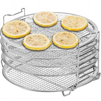 Stainless Steel Dehydrator Rack for Ninja Foodi, Food Grade, 1 Set, 6.5-8 Qt