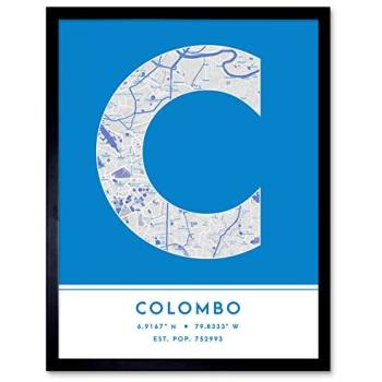 Modern Colombo Letter Wall Poster